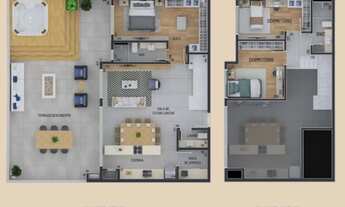 Imagem 2: Apartamento garden com terraço de 64m² com 3 quartos e 2 vagas nas Mercês