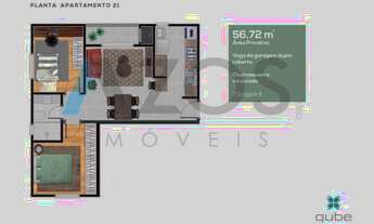 Imagem 7: EXCELENTES APARTAMENTOS A VENDA COM 02 DORMITÓRIOS NO BAIRRO MARACANÃ EM COLOMBO