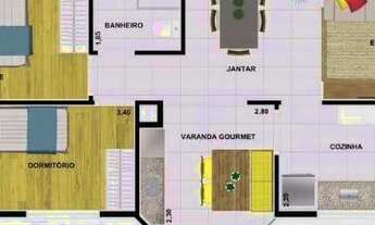 Imagem 5: Apartamento com 2 dormitórios à venda, 68 m² por R$ 380.000,00 - Vila Bocaina - Mauá/SP