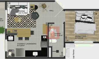 Imagem 2: Apartamento com 1 dormitório à venda, 40 m² por R$ 366.000,00 - Centro - Santa Cruz do Sul