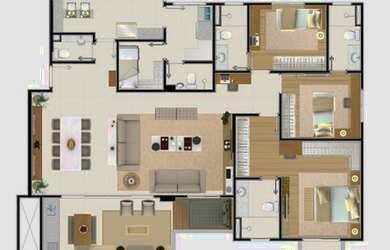 Imagem 4: Exclusividade no Urbanova. Apartamento 3 suítes com terraço com Vista Livre 158m² / Centro