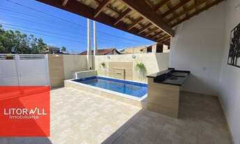 Imagem 2: Casa com piscina, 2 dormitórios à venda, 90 m² por R$ 379.000 - Jardim Cibratel - Itanhaém