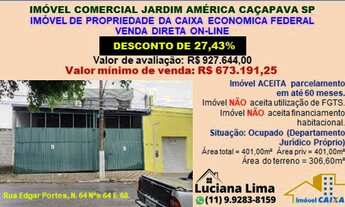 Imagem 4: IMÓVEL COMERCIAL JARDIM AMERICA CAÇAPAVA SP (DESCONTO DE 27,43%