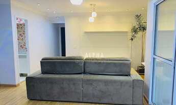 Imagem 4: Apartamento com 2 dormitórios para alugar, 86 m² por R$ 5.200,00/mês - Alphaville - Baruer