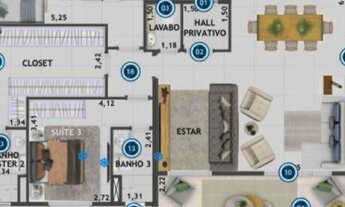 Imagem 3: Breve LANÇAMENTO! Apartamento com 4 suítes à venda, 189 m² por R$ 2.060.000 - Cambuí - Cam