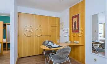 Imagem 6: Flat mobiliado com 1 dormitório e lavanderia coletiva disponível para locação