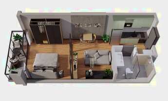 Imagem 2: Studio para aluguel possui 38 metros quadrados em Pinheiros - São Paulo - SP