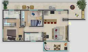 Imagem 7: Apartamento Garden à venda no Ed. Nice com 2 quartos e 91m²