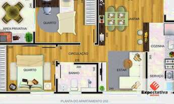 Imagem 6: Apartamento, 2 quartos à venda, 45 m² por R$ 270.000 - Jaraguá - Belo Horizonte/MG