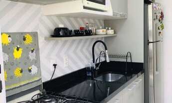 Imagem 4: Apartamento 2 dormitórios, cozinha com armários planejados, banheiro com box de vidro