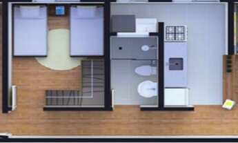 Imagem 2: J367  Condomínio Morada dos Pássaros, Dois dormitórios, Elevador e Garagem Coberta