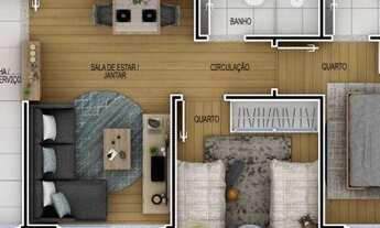 Imagem 5: Apartamento com 2 dormitórios à venda, 48 m² por R$ 242.490,00 - Alcântara - São Gonçalo/R