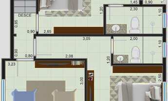 Imagem 5: Sobrado em condomínio para venda com piscina individual e 2 quartos em Belas Artes - Itanh