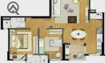 Imagem 2: Apartamento com 2 dormitórios à venda, 66 m² por R$ 490.941,00 - Ponte Preta - Campinas/SP