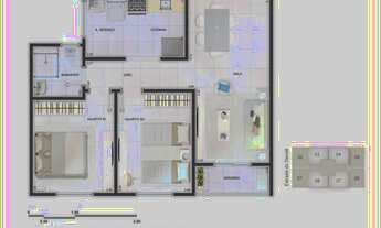 Imagem 2: Apartamento 50 m² com 2 quartos em Tauá - Viver Residencial