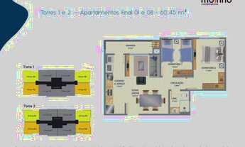 Imagem 7: Apartamento 2 dorms e sacada c/ churrasqueira | Em construção