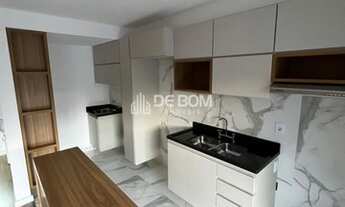 Imagem 2: Apartamento novo para locação no centro de Poços, com duas suítes com armários, cozinha pl