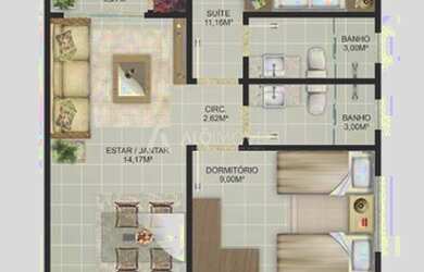 Imagem 7: Apartamento Garden com 3 dormitórios à venda, 81 m² por R$ 860.075,00 - Centro - Balneário