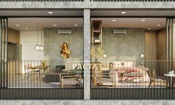 Imagem 3: Lindo studio com 1 dormitório, varanda, piso de porcelanato, à venda, 31,75 m² por R$ 480