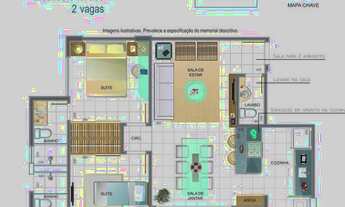 Imagem 6: Apartamento com 2 dormitórios à venda, 67 m² por R$ 840.300,00 - Santo Agostinho - Belo Ho