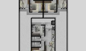 Imagem 3: Geminado com 2 dormitórios (1 suíte), 50,00m² no bairro Itajubá - Barra Velha/SC