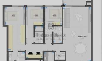 Imagem 3: APARTAMENTO EM JURERÊ ANDAR ALTO, 350M DO MAR, 3 SUÍTES, 129m²