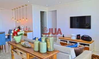 Imagem 2: Apartamento Mobiliado com 2 Quartos (1 Suíte), Sala, Varanda, 3 Banheiros, Cozinha e 1 Vag