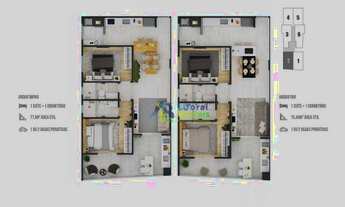 Imagem 5: Apartamento com 2 dormitórios à venda, 75 m² por R$ 476.000,00 - Canto do Forte - Praia Gr