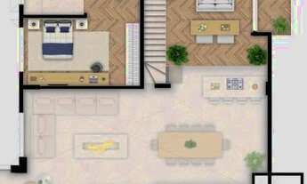 Imagem 4: Apartamento com amplo garden 4 suítes e 4 vagas no Cabral