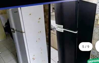 Imagem 5: Envelopamento de Geladeira