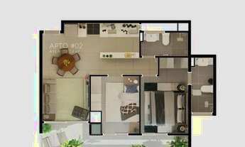 Imagem 6: APARTAMENTO com 2 dormitórios à venda por R$ 521.814,12 no bairro Água Verde - CURITIBA