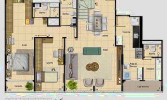 Imagem 4: Cobertura Noroeste c/ 03 Quartos , 03 vagas e lazer privativo