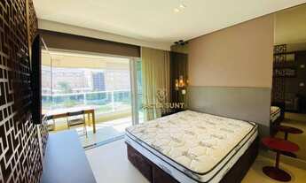 Imagem 6: Apartamento 100% mobiliado com 1 dormitório, sala 2 ambs., varanda, 2 vagas, para alugar