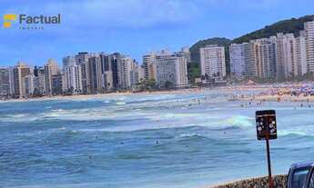 Imagem 4: Vista mar, 3 dormitórios à venda, 120 m² por R$ 650.000 - Pitangueiras - Guarujá/SP