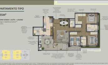 Imagem 2: Apartamento com 3 dormitórios à venda, 125 m² por R$ 950.000 - Alpha One Ekko - Santana de