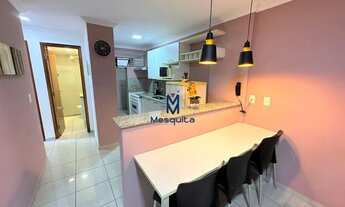 Imagem 3: Apartamento mobiliado para locação anual na praia de Manaíra. 02 dormitórios