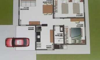 Imagem 4: Casa nova a venda com parcelas de 575 reais 61 metros quadrados com 2 quartos em Flores