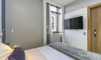 Imagem 6: Apartamento de 1 quarto no Batel, mobiliado e decorado, andar alto, face oeste, com 36m² p