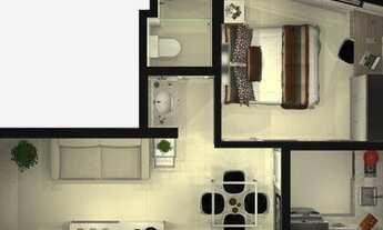 Imagem 3: APARTAMENTO com 1 dormitório à venda por R$ 317.030,56 no bairro Água Verde - CURITIBA / P