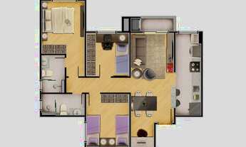 Imagem 7: APARTAMENTO com 2 dormitórios à venda com 80.39m² por R$ 366.731,00 no bairro Cajuru - CUR