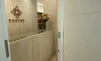 Imagem 7: Sala montada e mobiliada no Vila da Serra, Nova Lima/MG