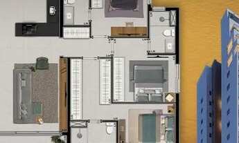 Imagem: Apartamento para venda tem 145m² com 3