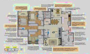 Imagem 6: Apartamento a venda no Vila Ema - 3 suítes, 151m² 3 vagas de garagem, 2 varandas, elevador