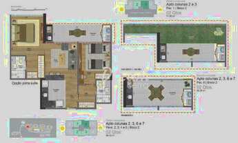 Imagem 2: Apartamento com 2 dormitórios à venda, 60 m² por R$ 436.965,00 - Alto - Teresópolis/RJ