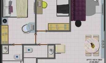 Imagem 7: Apartamento para venda 2 quartos com 1 suíte