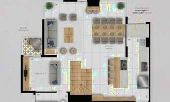 Imagem 7: Cobertura 130m² 3 dormitórios sendo 3 suítes e Lazer completo R$ 1.196.000,00