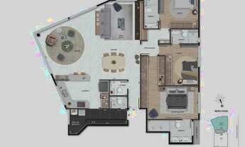 Imagem 7: Apartamento à venda, 129 m² por R$ 1.764.380,00 - São Pedro - Belo Horizonte/MG