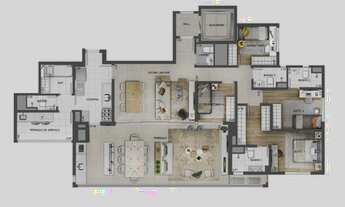 Imagem 4: Apartamento com 4 dormitórios à venda, 165 m² por R$ 1.795.000,00 - Tatuapé - São Paulo/SP