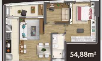 Imagem 3: Athenas Future Working com salas Comerciais e Living com apartamentos residências