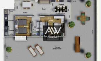 Imagem 6: Apartamento Garden com 2 dormitórios à venda, 143 m² por R$ 740.000,00 - Grambery - Juiz d